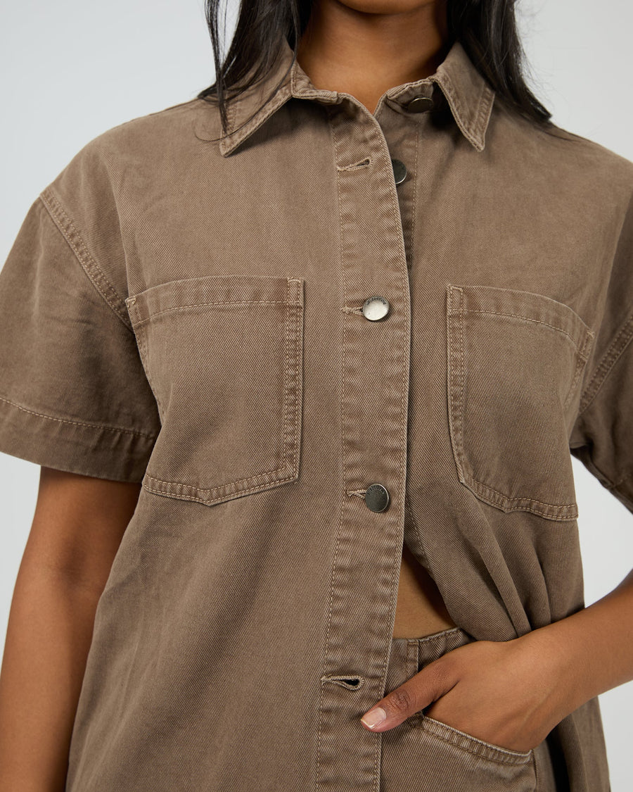 All About Eve - Simi Denim Shirt - Cocoa