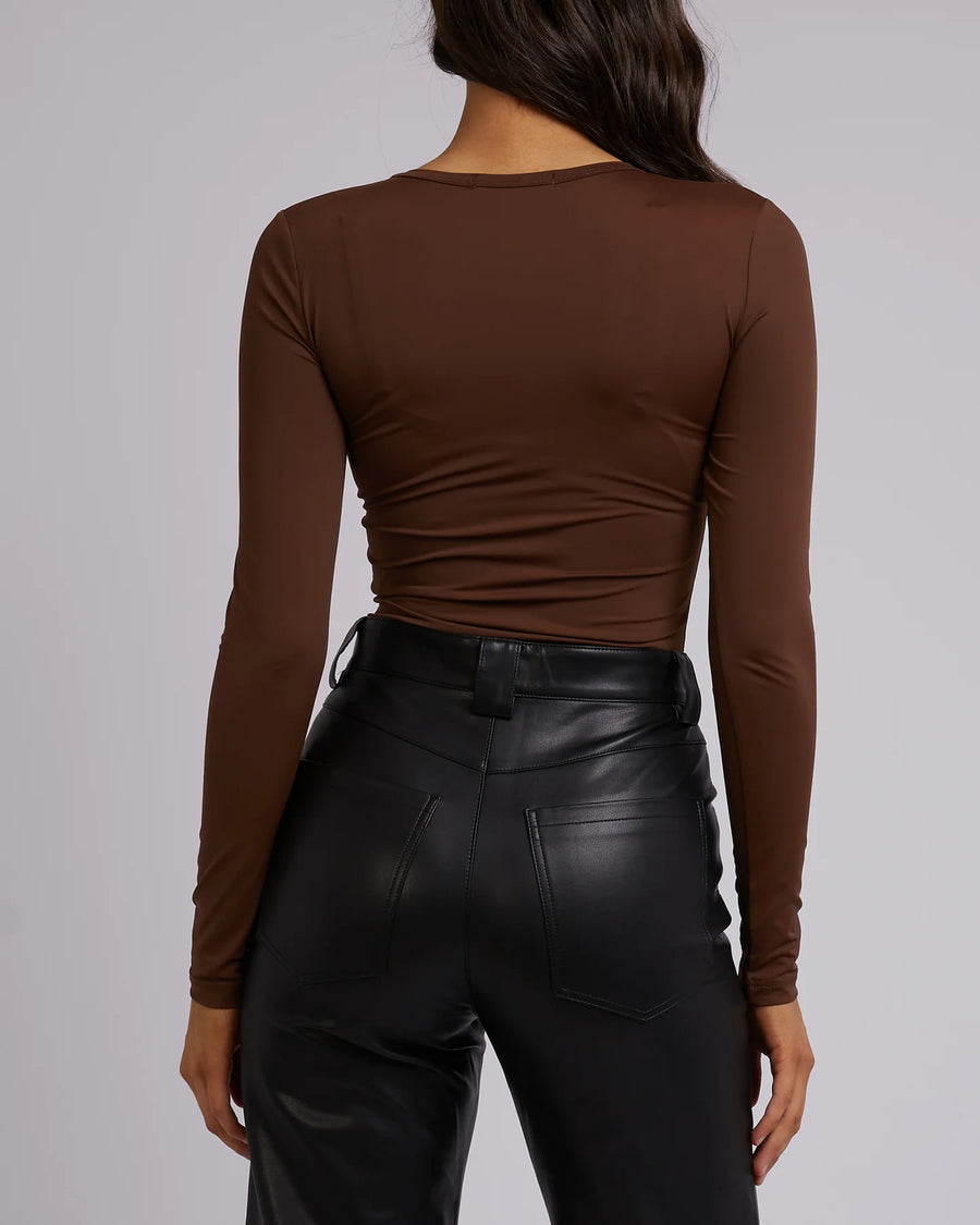 All About Eve - EVE STAPLE LONG SLEEVE BROWN