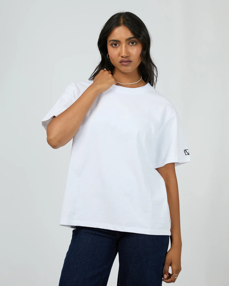 All About Eve - Eve Basic Monogram Tee - White