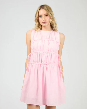 All About Eve - Lou Lou Tie Mini Dress - Light Pink