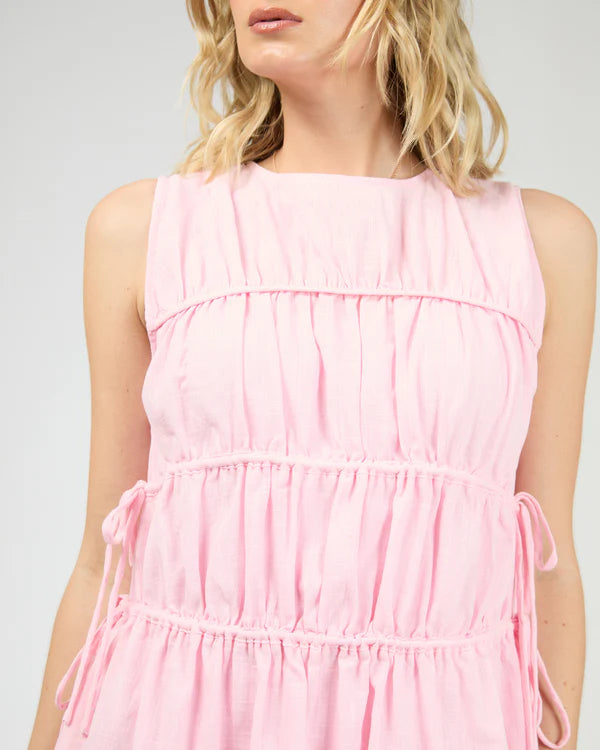 All About Eve - Lou Lou Tie Mini Dress - Light Pink