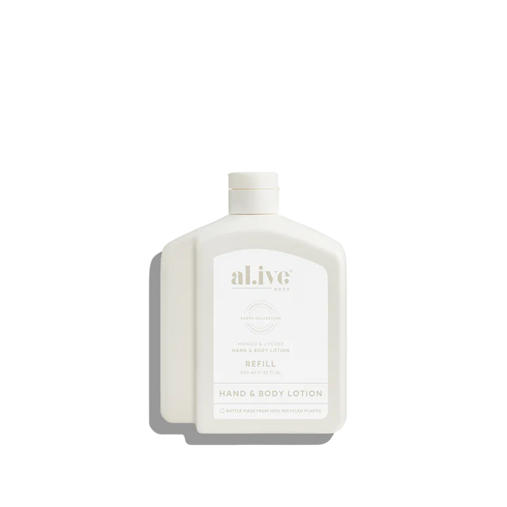 Al.ive Body - 650ml Lotion Refill - Mango & Lychee