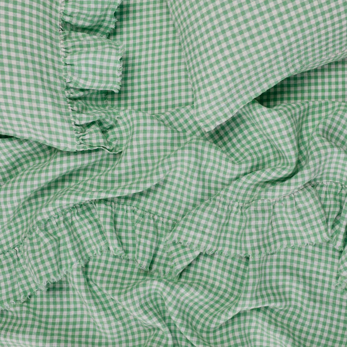 Society of Wanderers - Fresco Gingham Fitted Sheet - Queen