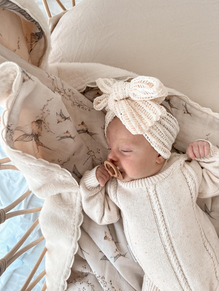Pop Ya Tot - Nightingale Fur Lined Cot Blanket