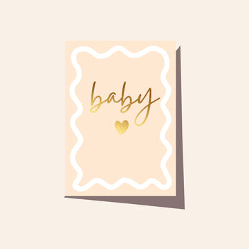 Elm Paper - WAVY BABY SAND CARD