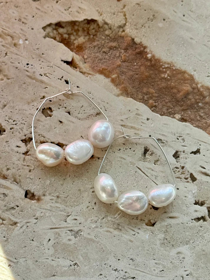 Pop Design - Fresh Water Pearl Earrings - Madeline