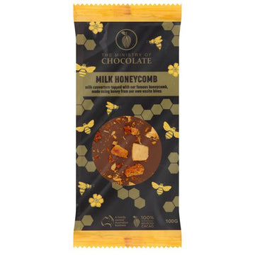 Ministry Of Chocolate - Honeycomb – 100g Milk Chocolate Bar
