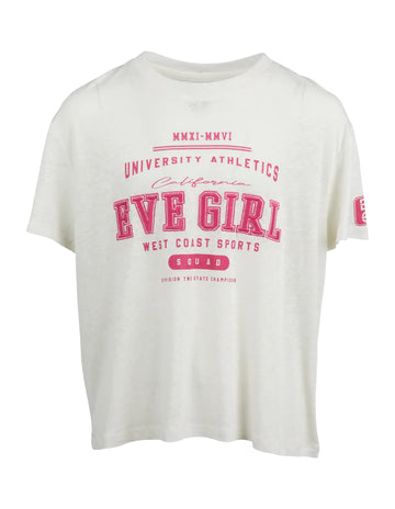 Eve Girl - Drew Sports Tee - Vintage White