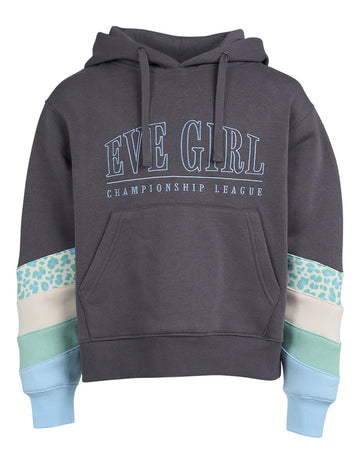 Eve Girl - League Panel Hoodie - Charcoal
