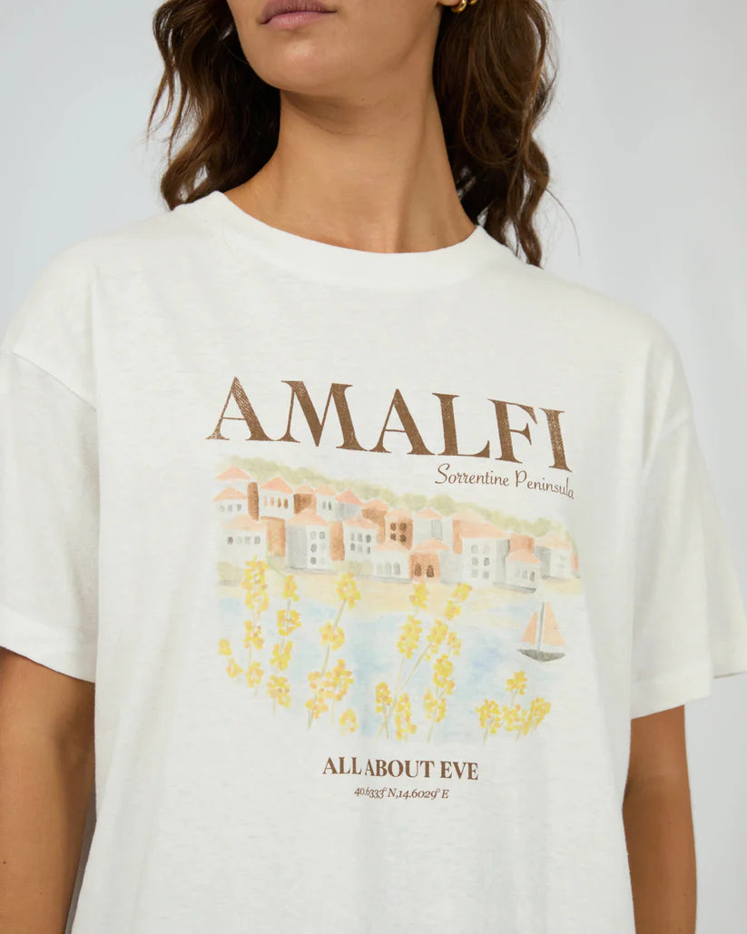 All About Eve - Amalfi Relaxed Tee - Vintage White