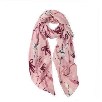 Greenwood Designs - Betsie Bow Scarf - Pink