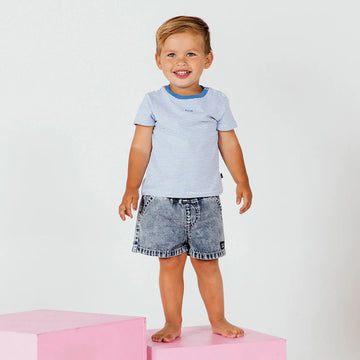 Animal Crackers - Heat Tee - Blue - Kids Size 0-5