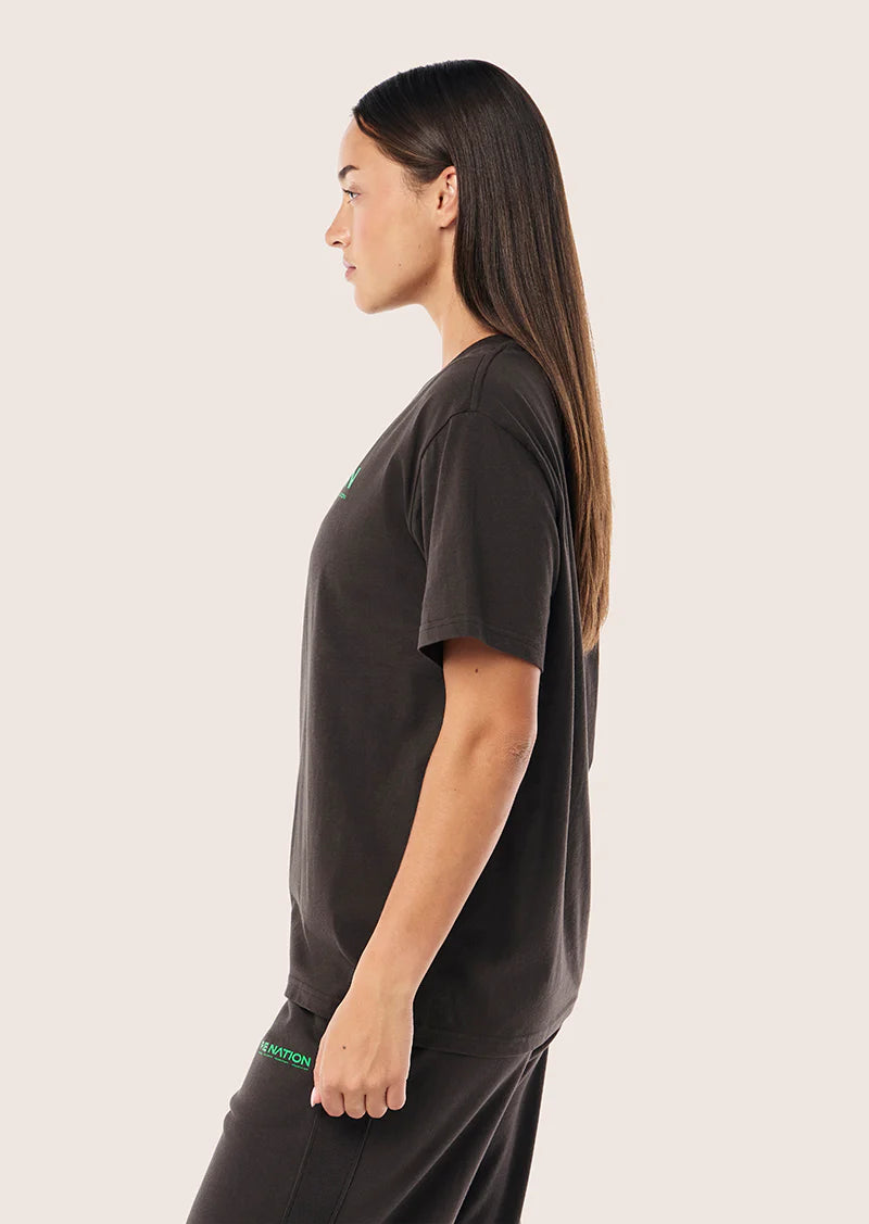 P.E Nation - AERO SHORT SLEEVE TEE IN CAVIAR