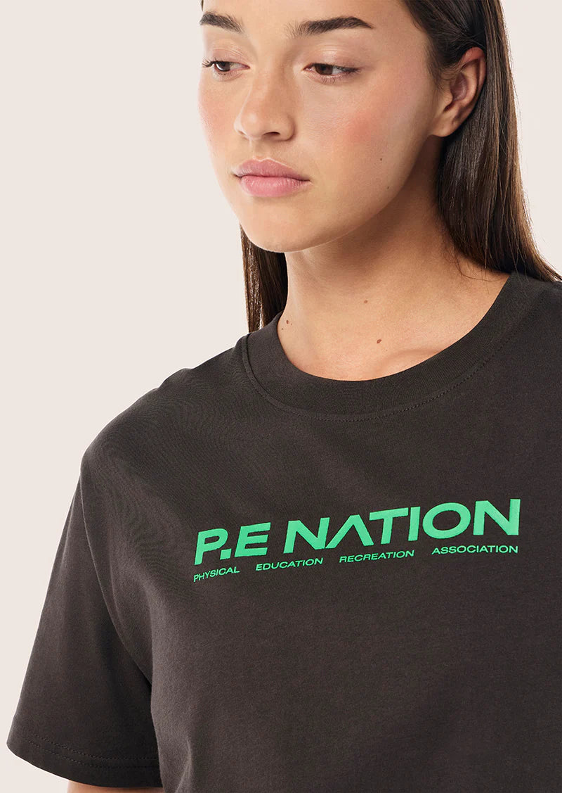 P.E Nation - AERO SHORT SLEEVE TEE IN CAVIAR