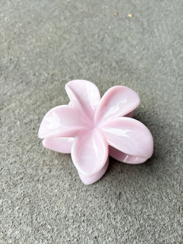 Angels Whisper - Hibiscus Resin Flower Claw Clip - Pink