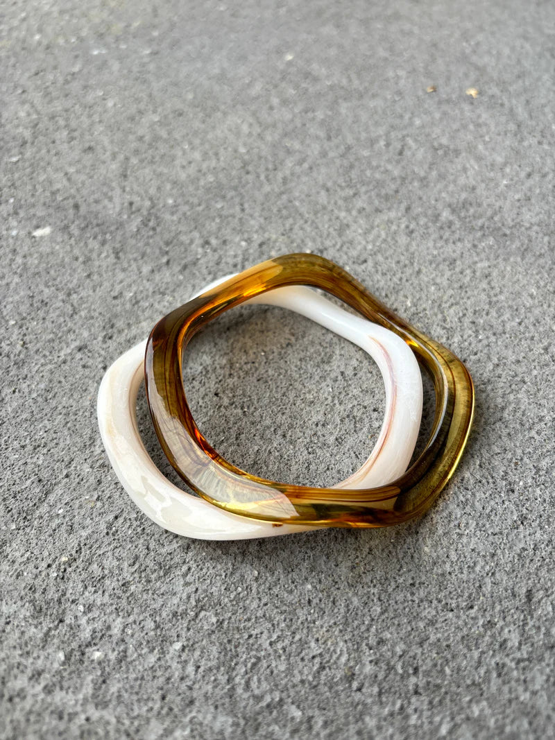 Angels Whisper - Wave Resin Bangle - 2 Pack