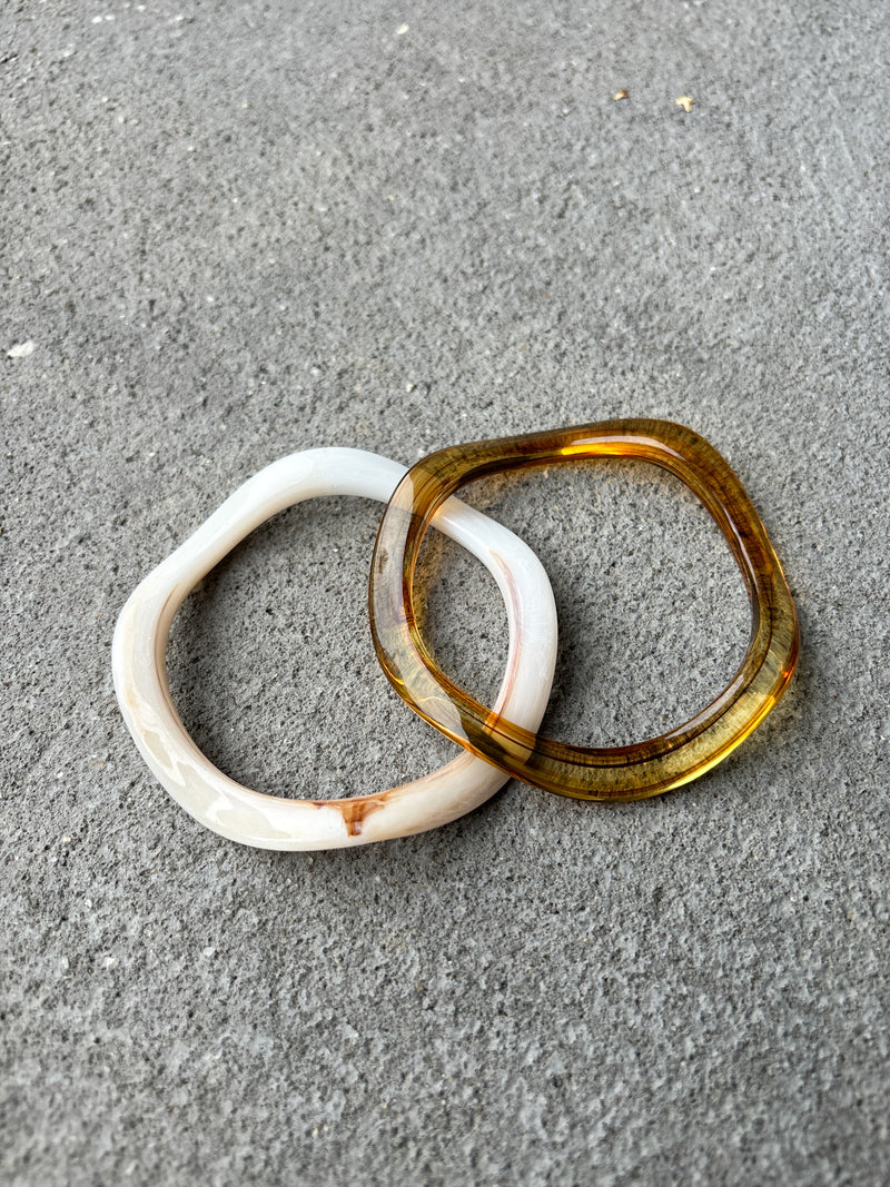 Angels Whisper - Wave Resin Bangle - 2 Pack