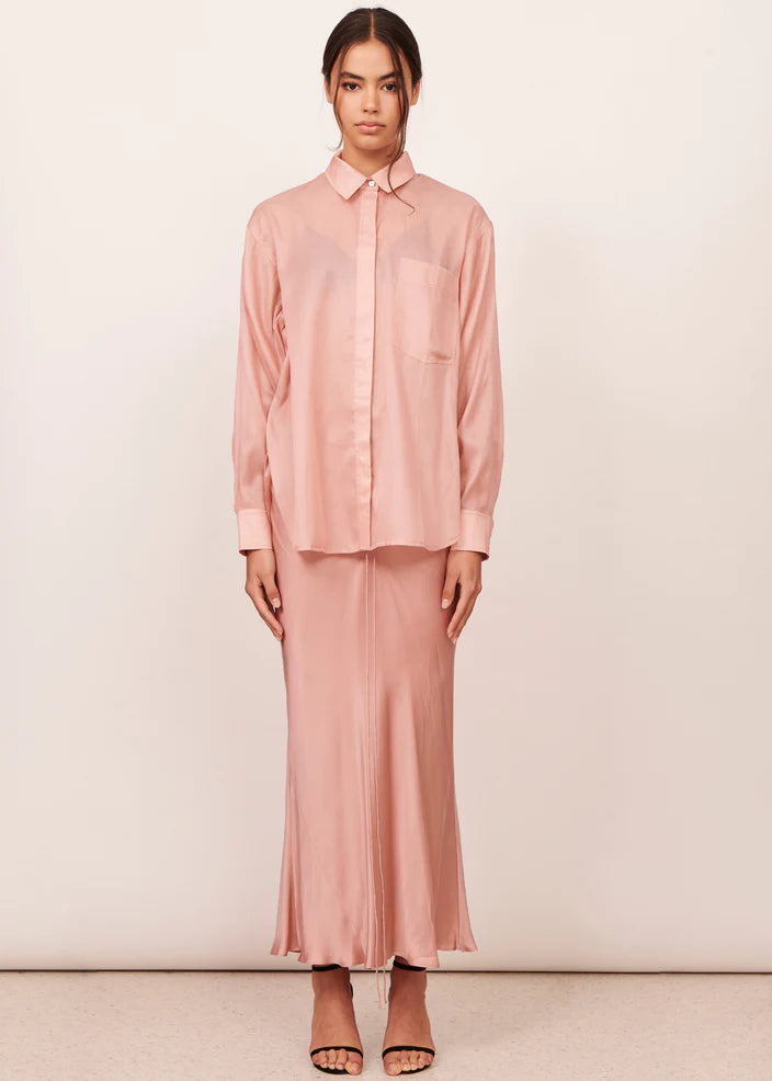 Apartment Clothing - Delphine Silk Organdie Shirt - Pink