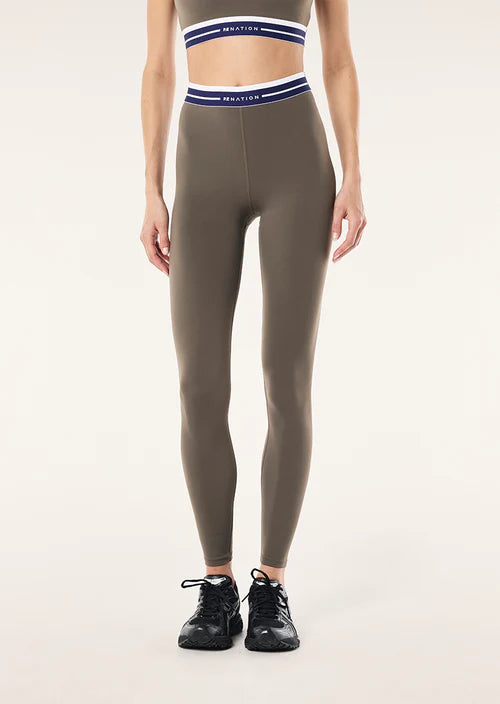 P.E Nation - Avant Full Length Leggings in Major Brown
