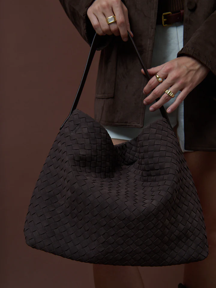 Angels Whisper - Calla Woven Handbag - Brown