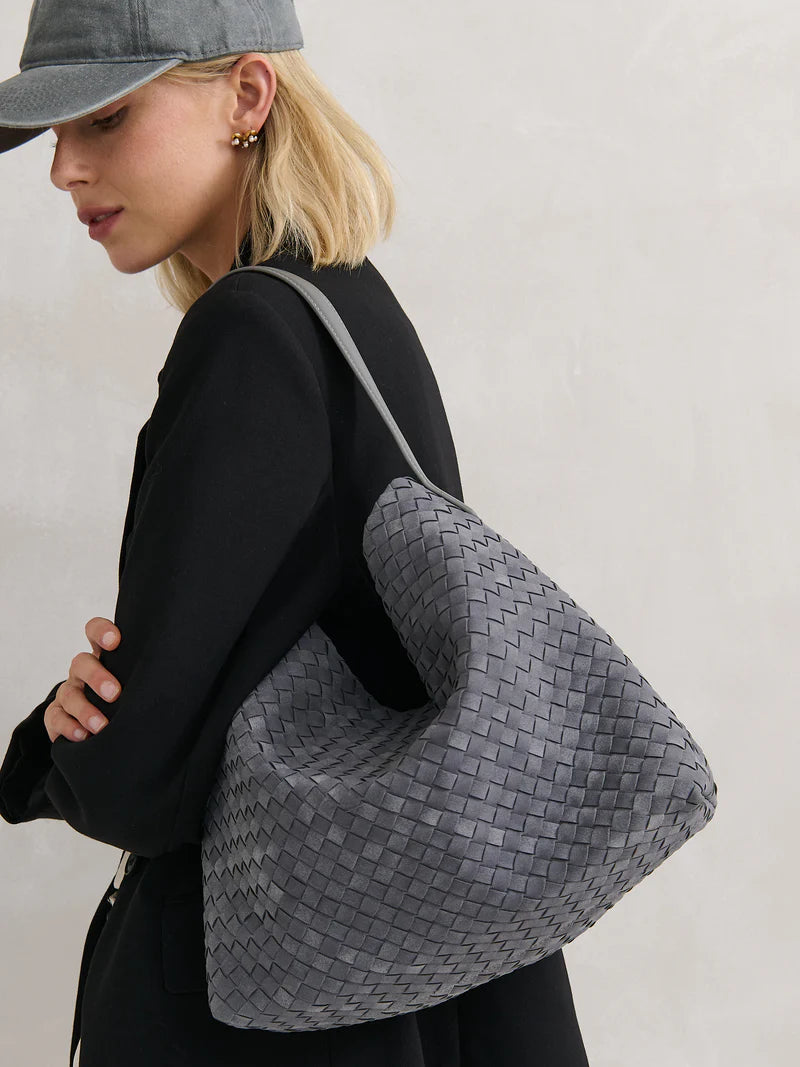 Angels Whisper - Calla Woven Handbag - Grey