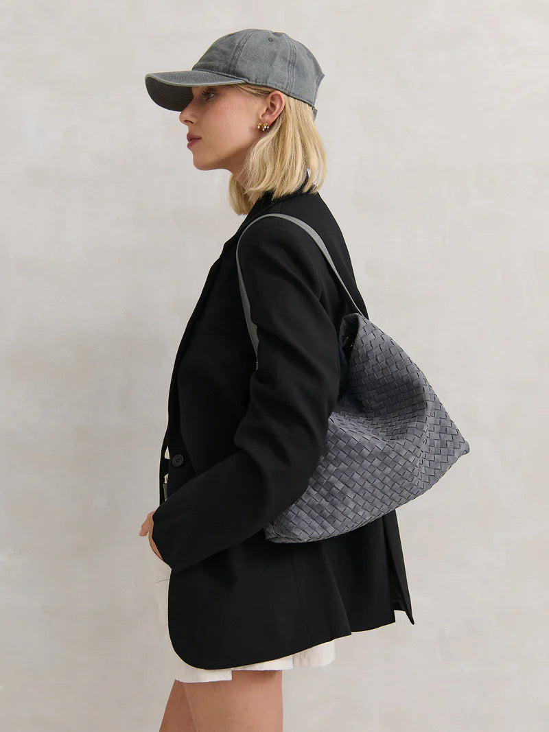 Angels Whisper - Calla Woven Handbag - Grey