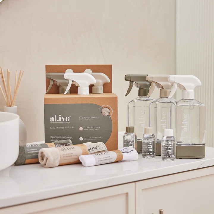 Al.ive Body - Home Cleaning Starter Kit - APPLE & WHITE MUSK, CITRUS BLOSSOM + FRESH GRAPEFRUIT