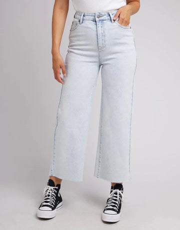 All About Eve - Charlie High Ride Wide Leg Jeans - Bleach