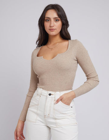 All About Eve - Mae Knit Top - Oat