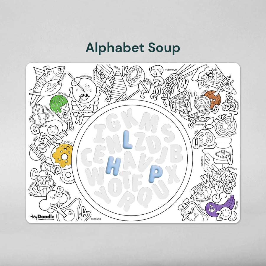 HeyDoodle - Sensory Mat - Alphabet Soup