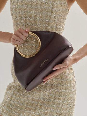 Angels Whisper - Hailey Statement Handle bag - Burgundy