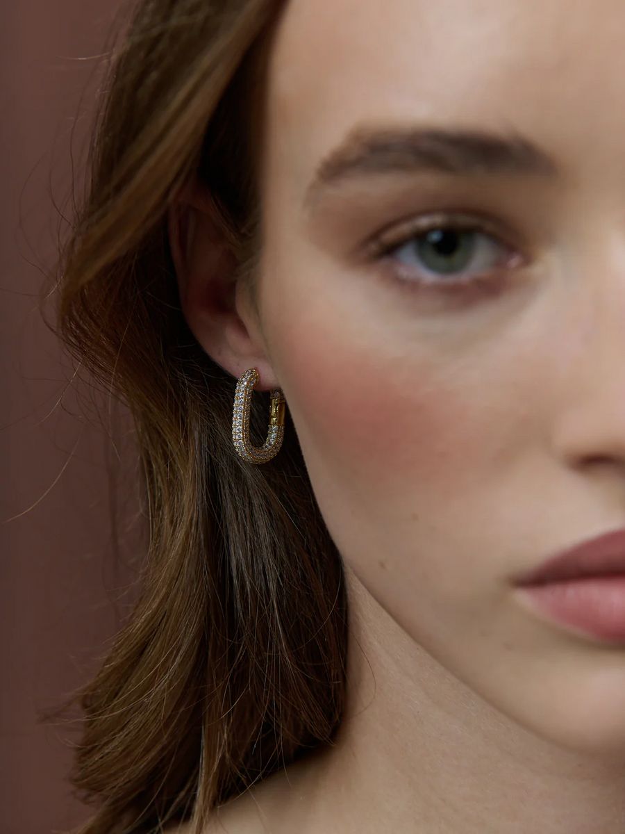Angels Whisper - Camilie Pave 18K Gold Plated Earrings