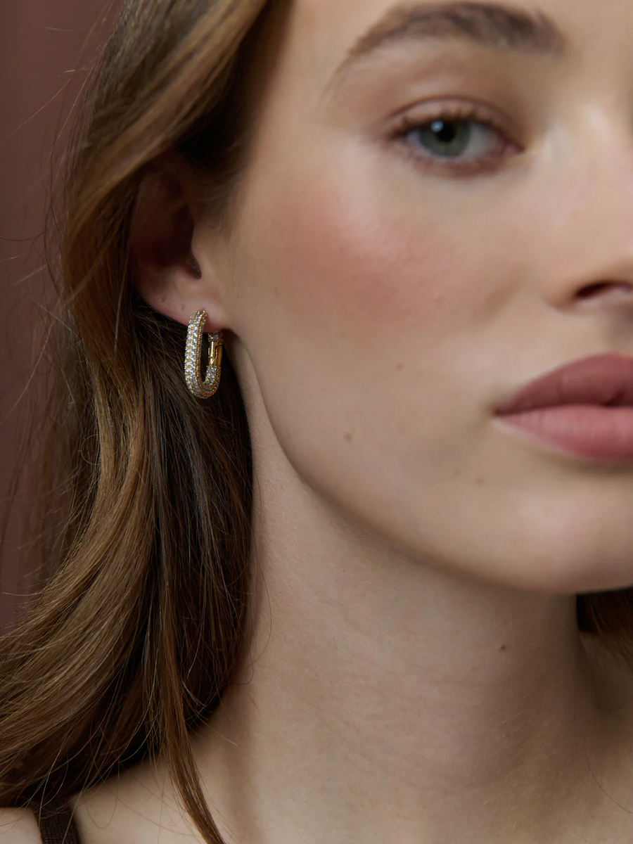 Angels Whisper - Camilie Pave 18K Gold Plated Earrings