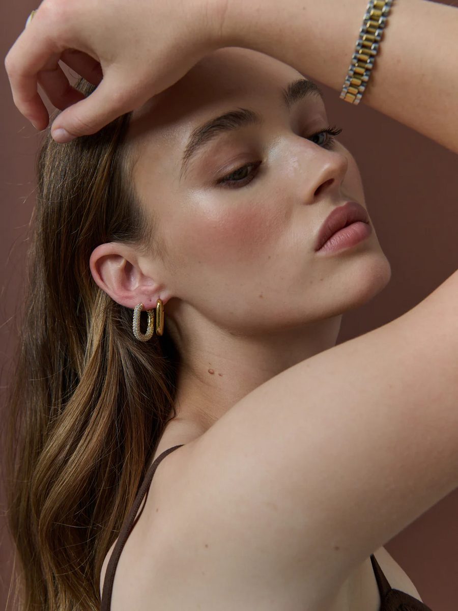 Angels Whisper - Camilie Pave 18K Gold Plated Earrings