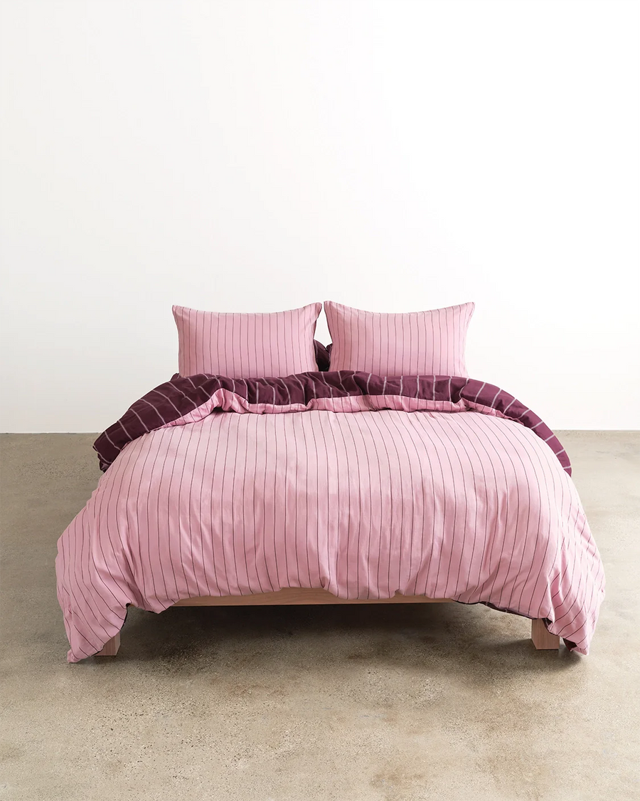 Hommey - Quilt Cover - Mulberry/Aster - Queen