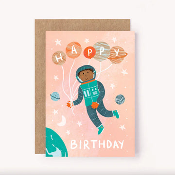 Lauren Sissons - Astronaut Happy Birthday Card