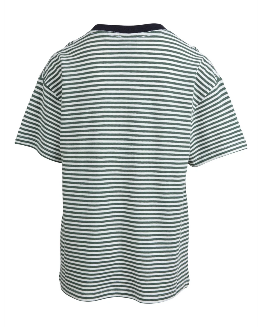 Sunnyville - Carrillo Tee - Green Stripe - Kids Size 8-14