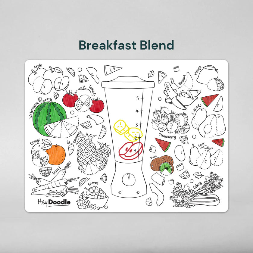 Hey Doodle - Breakfast Blend Classic Colouring & Doodle Mat