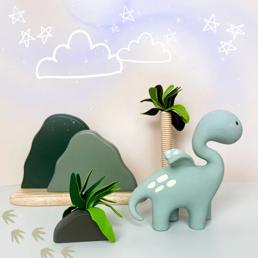 Winnie Parkes - Diplo the Dino-Dragon Teether - Sage