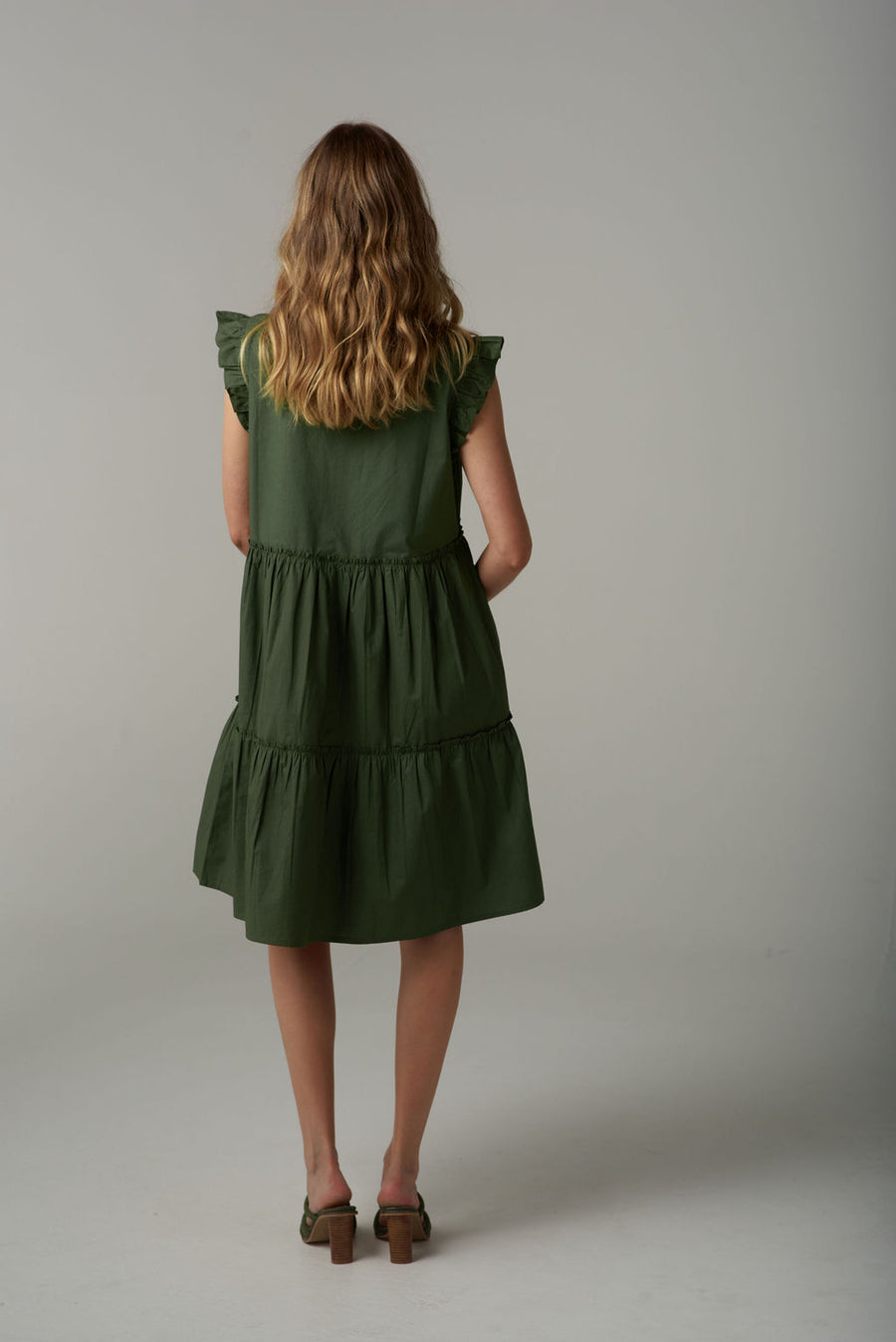 Cloth + Paper + Scissors - Mini Sundress - Fairway Green