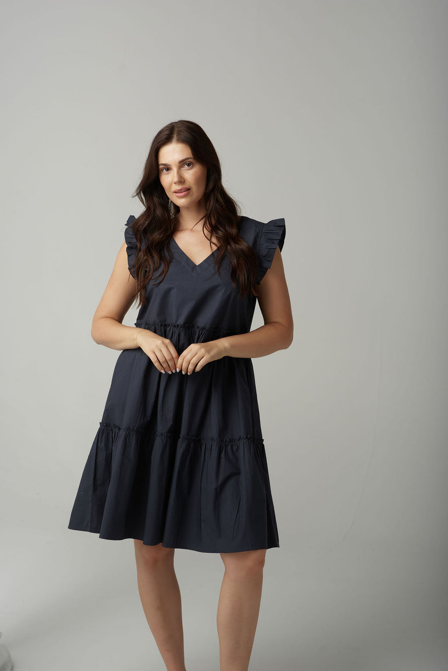 Cloth + Paper + Scissors - Mini Sundress - Parisian Navy