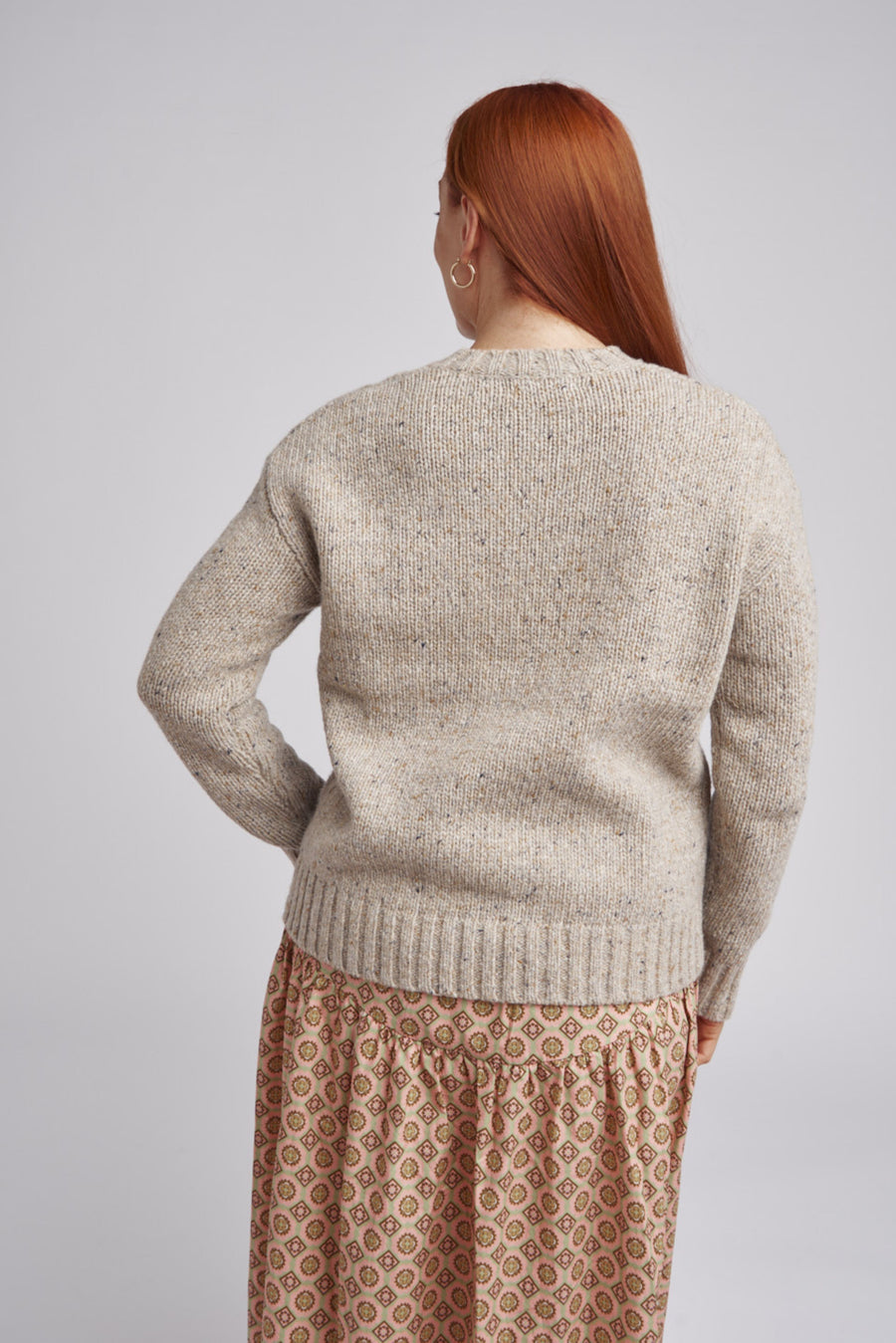 Cloth + Paper Scissors - Cable Knit Chunky Sweater - Oat Cake