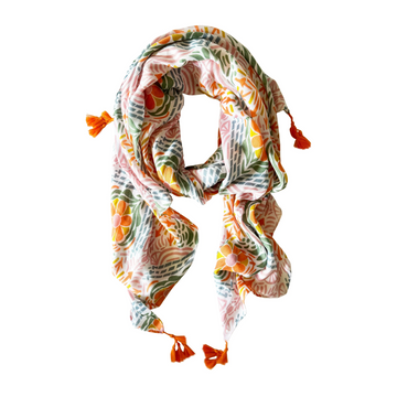 Greenwood Designs - Lucy Abstract Tile - Autumn/Winter Scarf