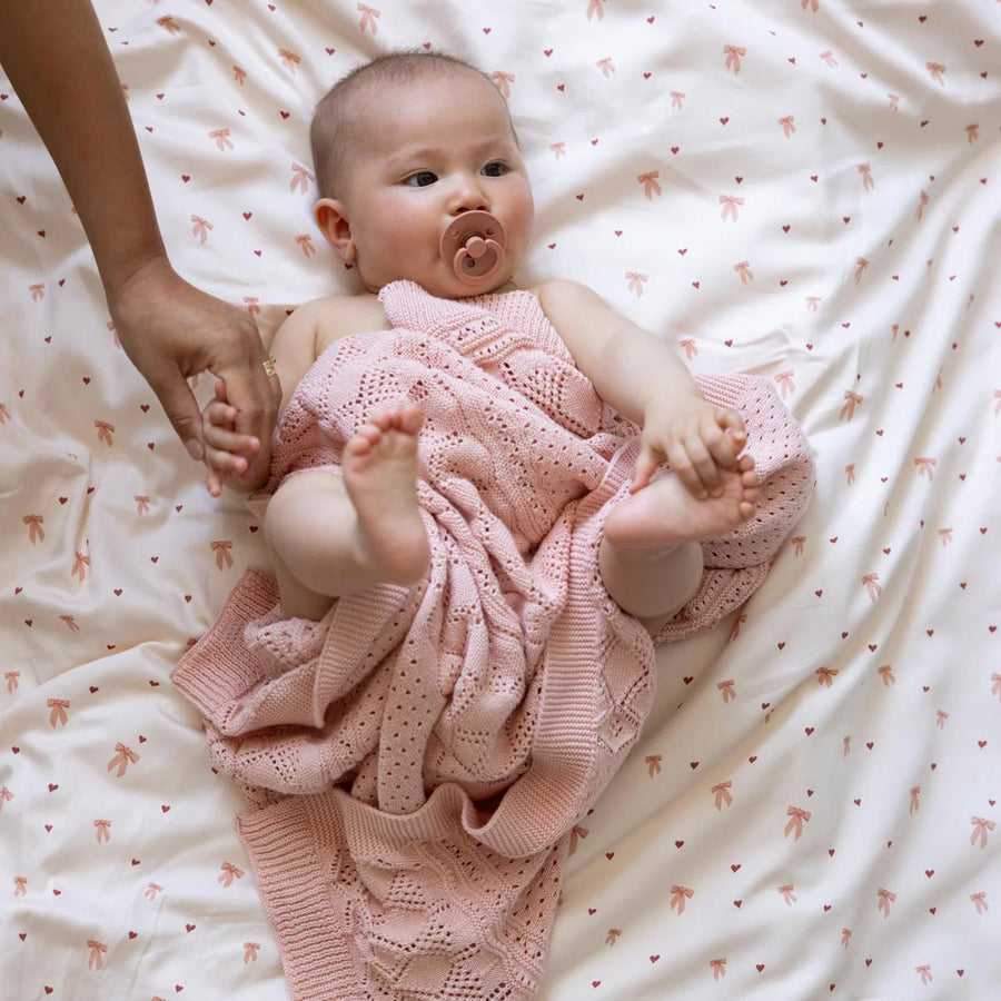 Cam Cam Copenhagen - Pointelle Blanket - Sorbet