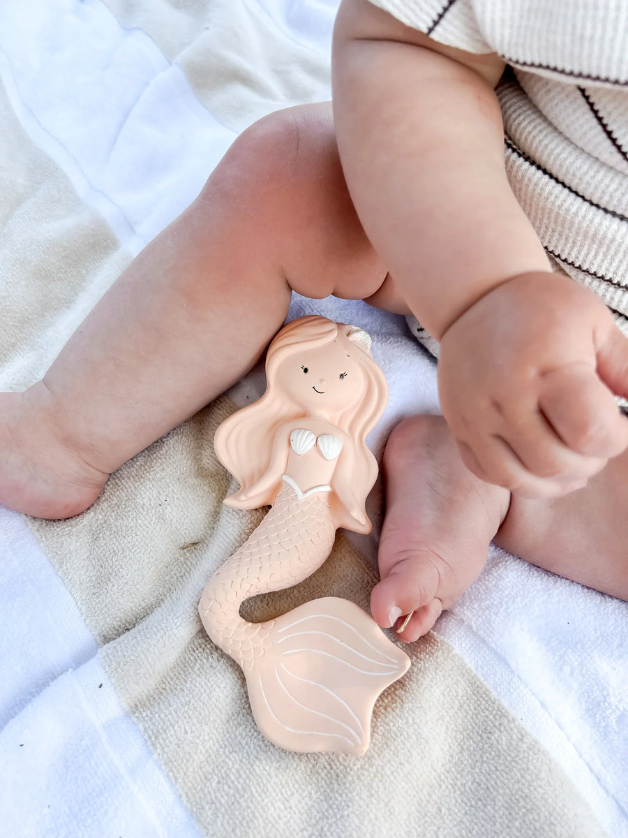 Winnie Parkes - Maeve the Mermaid Teether - Peach