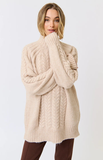 Cartel & Willow - Sienna Knit - Oat Marle