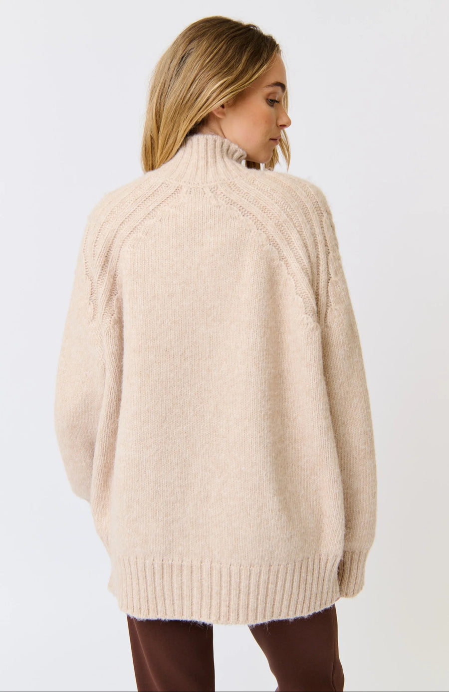 Cartel & Willow - Sienna Knit - Oat Marle