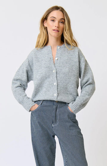 Cartel & Willow - Aurora Knit Cardi - Grey Marle