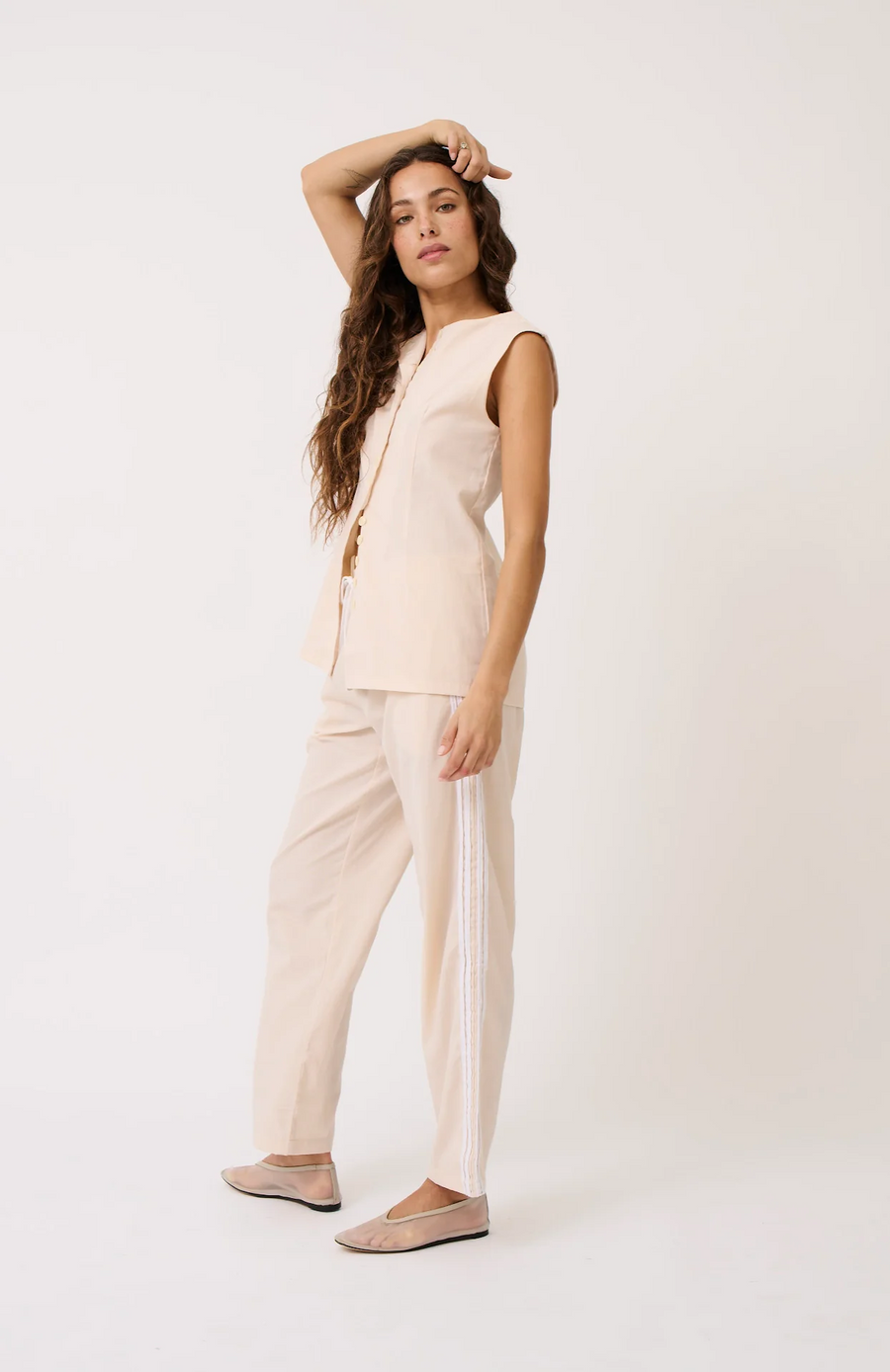 Cartel & Willow - Eliott Vest - Cream