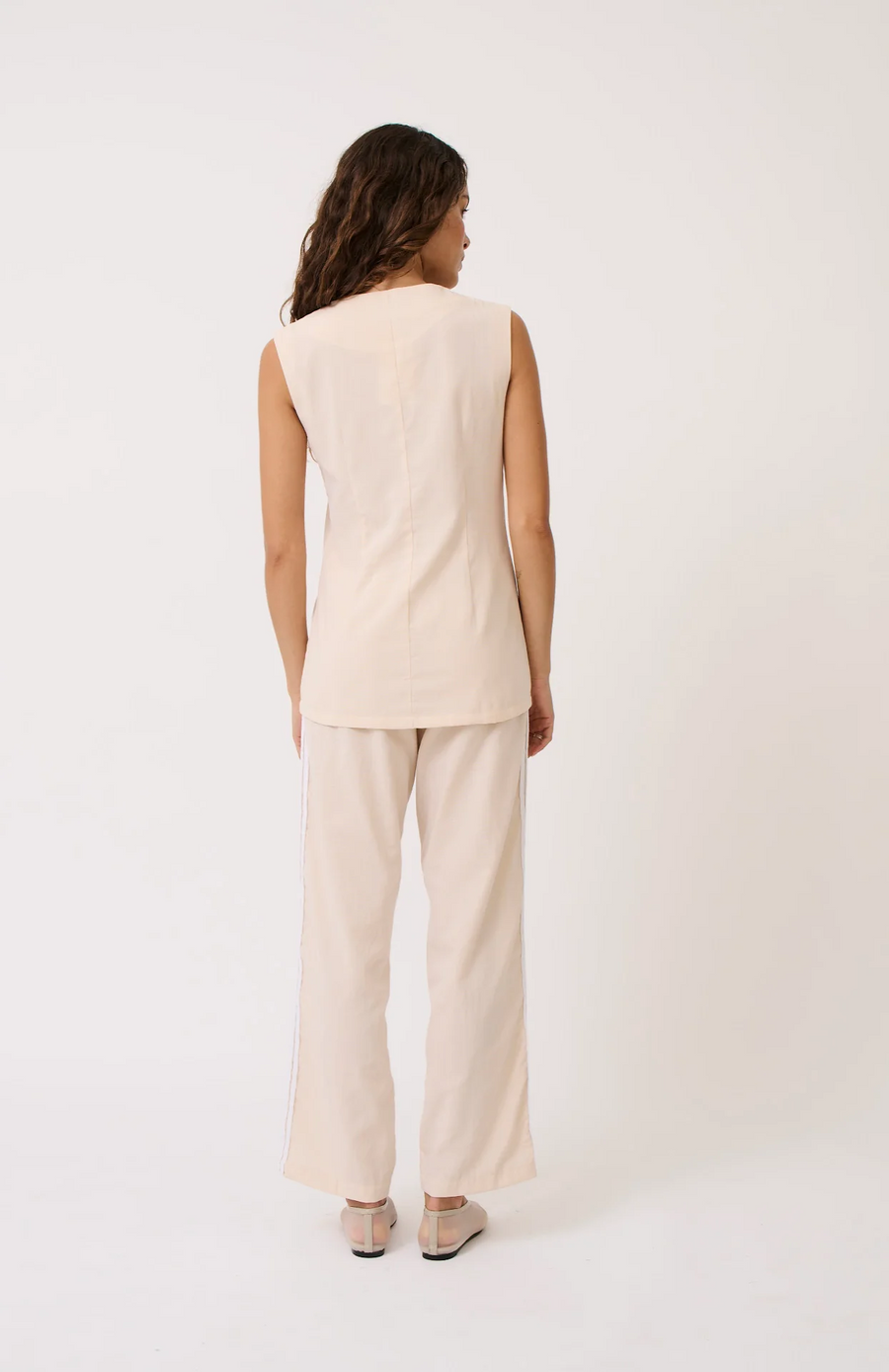 Cartel & Willow - Eliott Vest - Cream
